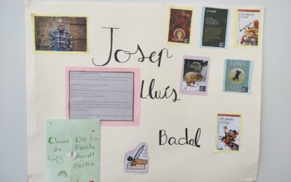 Josep Lluís Badal visita els alumnes de 4t
